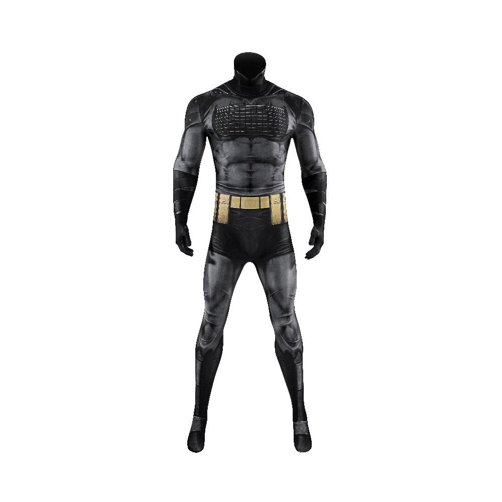 Absolute Batman Black 3D Print Cosplay Full Bodysuit - Complete Tight - Fitting Costume Set - Coscosmos