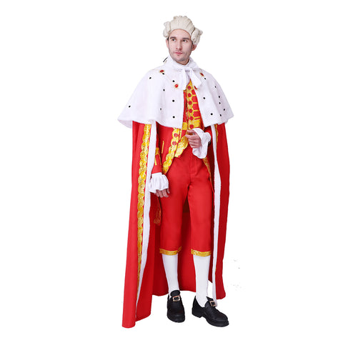 Hamilton King George III Robe Cosplay Costume – Regal King’s Outfit with Cloak | Coscomos Medieval Series