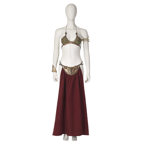 Star Wars Princess Leia Slave Girl Cosplay Costume – Iconic Outfit for Fans and Events