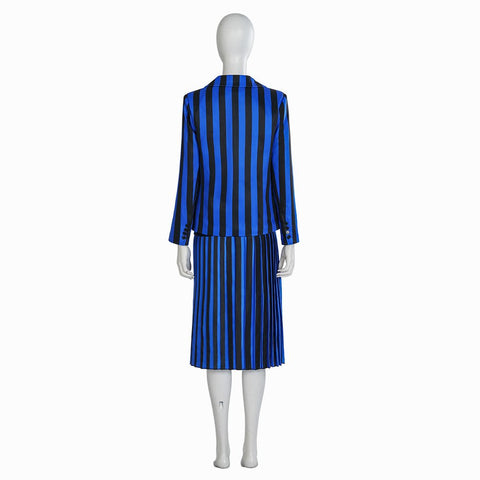 Addams Cosplay Costume Same Style Costumes Full Set School Uniform Customized Anime Rave Halloween Cos - Coscosmos