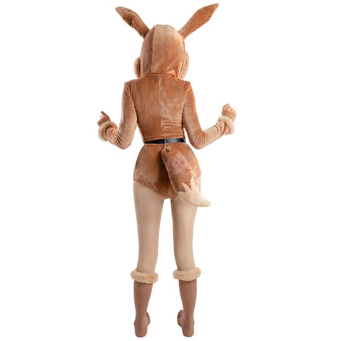 Adorable Eevee Cosplay Pajama, Cute Pokemon Plush Costume for Girls - Coscosmos