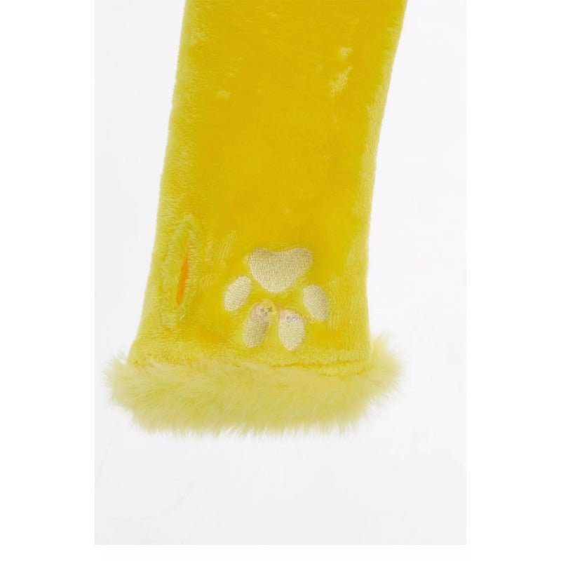 Adorable Pikachu Yellow Plush Cosplay Jumpsuit for Women - Coscosmos