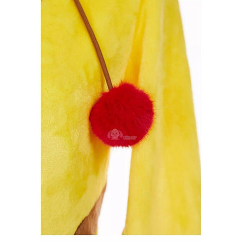 Adorable Pikachu Yellow Plush Cosplay Jumpsuit for Women - Coscosmos