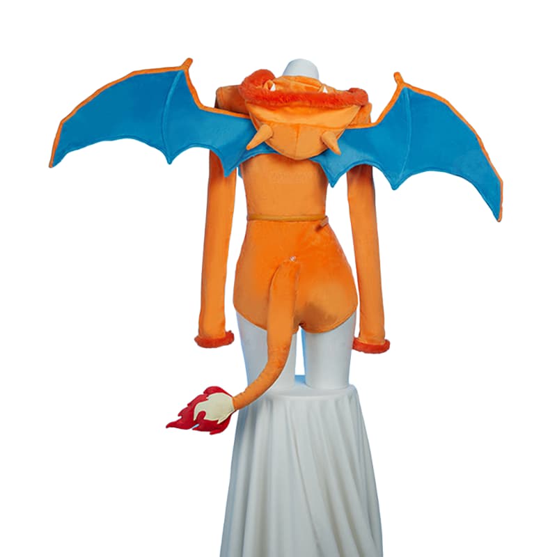 Adorable Pokemon Charmander Plush Cosplay Costume, Cartoon Anime Pajamas - Coscosmos