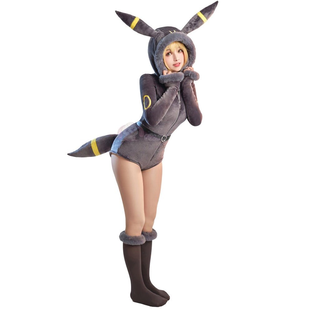 Adorable Pokemon Cosplay Plush Pajama: Vespiquen & Umbreon Costume for Women - Coscosmos