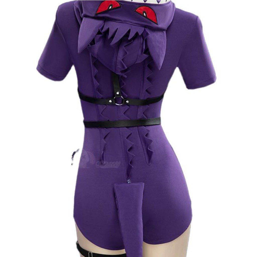 Adorable Purple Pokemon Espeon Cosplay Plush Pajamas for Women - Coscosmos
