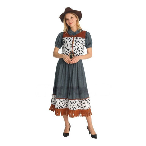Adult Cosplay Western Cowgirl Costume Set for Masquerade W - 0373 - Coscosmos