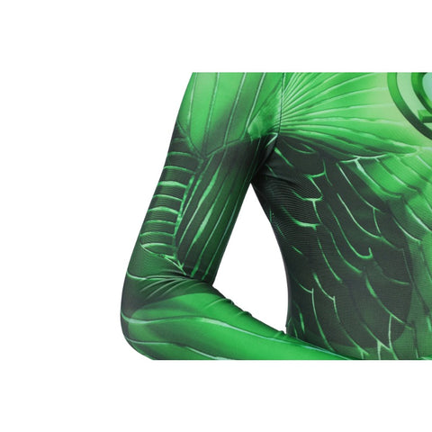 Children Hal Jordan Green Lantern Zentai Jumpsuit Cosplay Costume