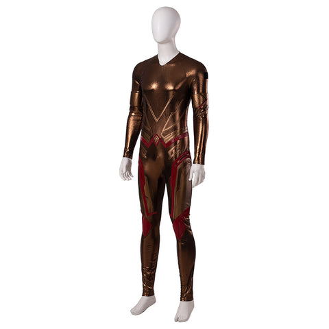 Guardians of the Galaxy 3 Adam Warlock Cosplay Costume - Printed Jumpsuit with Red Everak Armor for Men