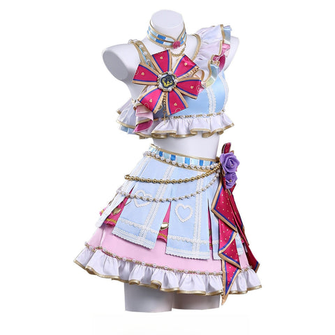 Aikatsu! Stars Ichigo Hoshimiya & Aoi Kiriya Starlight Academy Cheerleading Cosplay Costume - Coscosmos