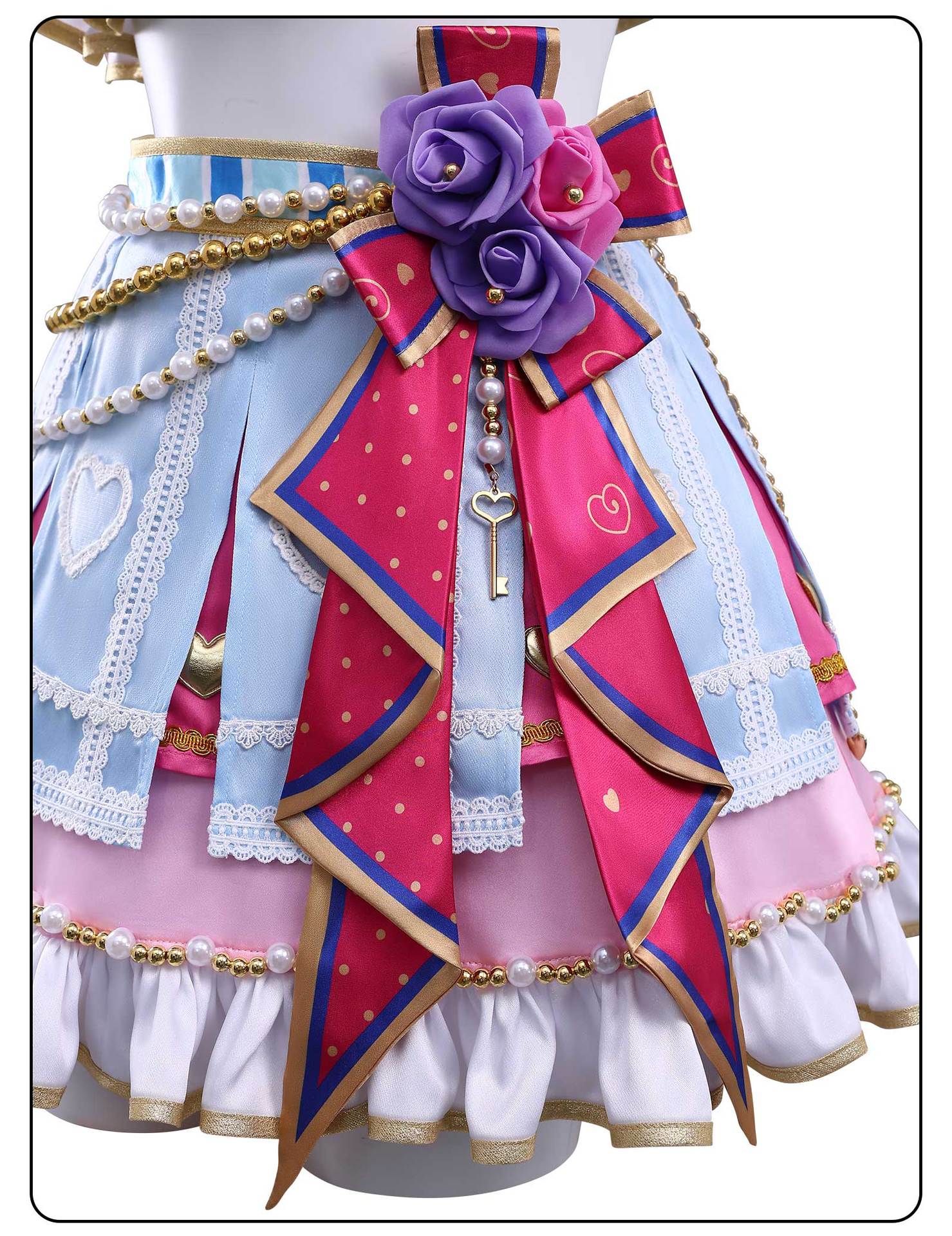 Aikatsu! Stars Ichigo Hoshimiya & Aoi Kiriya Starlight Academy Cheerleading Cosplay Costume - Coscosmos