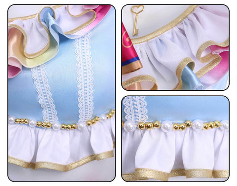 Aikatsu! Stars Ichigo Hoshimiya & Aoi Kiriya Starlight Academy Cheerleading Cosplay Costume - Coscosmos