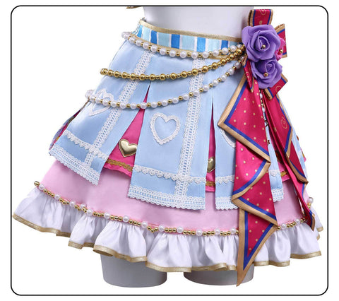 Aikatsu! Stars Ichigo Hoshimiya & Aoi Kiriya Starlight Academy Cheerleading Cosplay Costume - Coscosmos