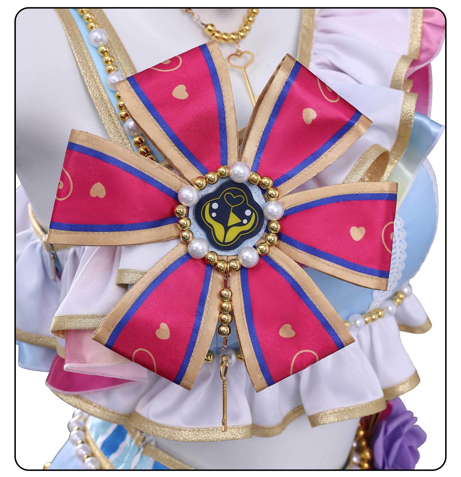 Aikatsu! Stars Ichigo Hoshimiya & Aoi Kiriya Starlight Academy Cheerleading Cosplay Costume - Coscosmos
