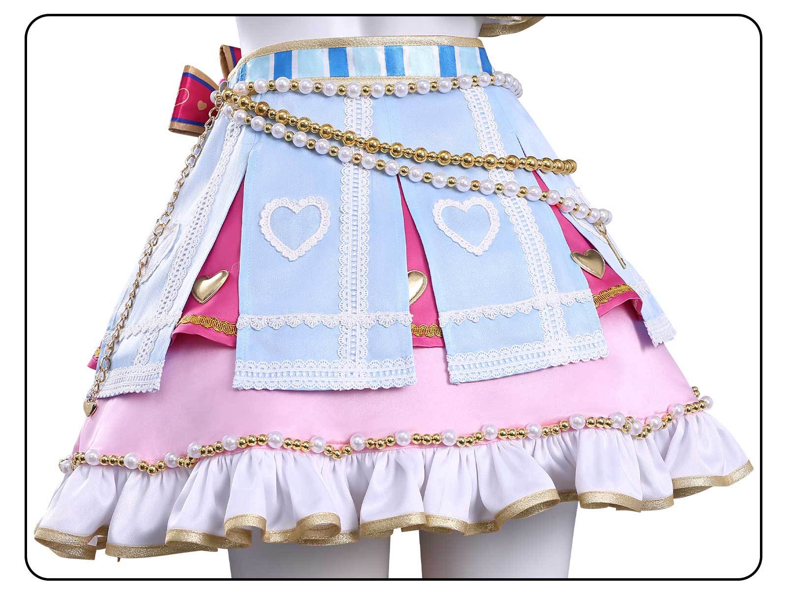 Aikatsu! Stars Ichigo Hoshimiya & Aoi Kiriya Starlight Academy Cheerleading Cosplay Costume - Coscosmos