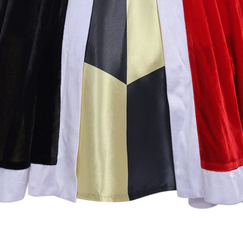 Alice in Wonderland Queen of Hearts Cosplay Costume Halloween Outfit - Coscosmos