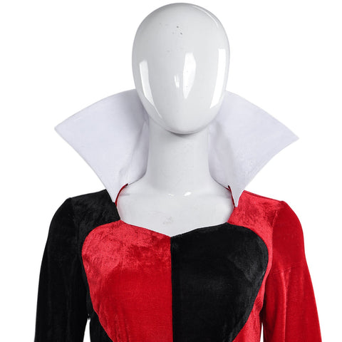 Alice in Wonderland Queen of Hearts Cosplay Costume Halloween Outfit - Coscosmos