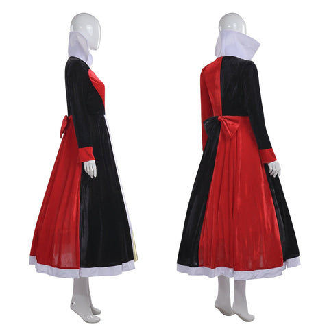 Alice in Wonderland Queen of Hearts Cosplay Costume Halloween Outfit - Coscosmos