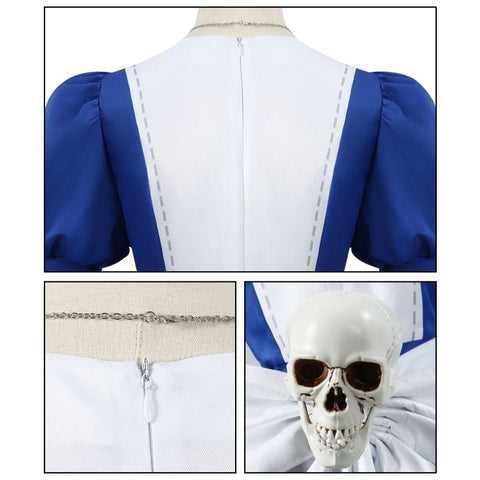 Alice Madness Returns Cosplay Costume - Alice Maid Dress Outfit for Cosplay Events, Halloween Parties, and Anime Conventions - Coscosmos