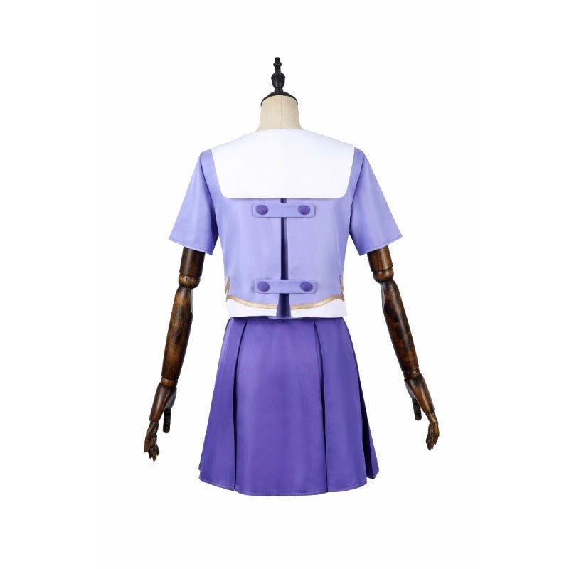 Anime The Future Diary Gasai Yuno Mirai Nikki Cosplay Costume Girls JK Uniform Purple Sailor Suit - Coscosmos