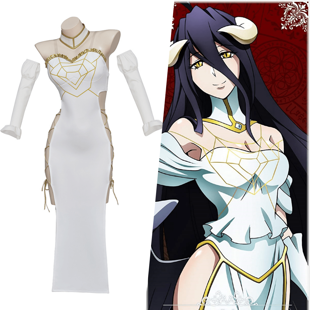 AnimeOverlord Albedo Cosplay Costume - Coscosmos