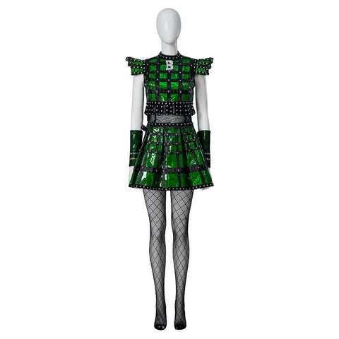 Anne Boleyn Green Costume Fancy Dress - Six the Musical - Coscosmos