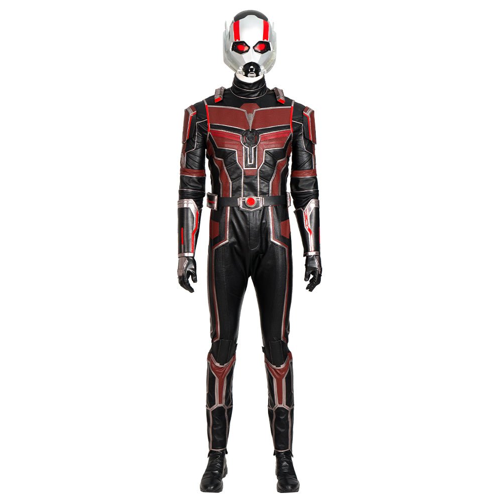 Ant - Man 3 Cosplay Costume - Scott Lang Drum Suit with Helmet Immerse yourself in the world of Marvel with our Ant - Man 3 Cosplay Costume, inspired by the character Scott Lang from the upcoming film Ant - Man and The Wasp: Quantumania. This costume is perfec - Coscosmos