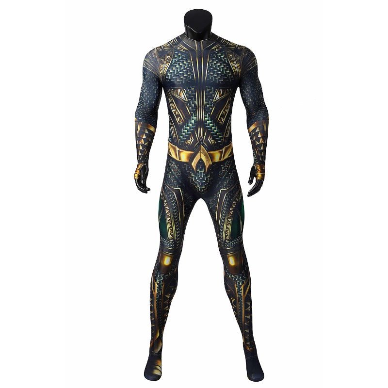 Aquaman Cosplay Costume Jumpsuit Halloween Carnival Suit for Men - Coscosmos