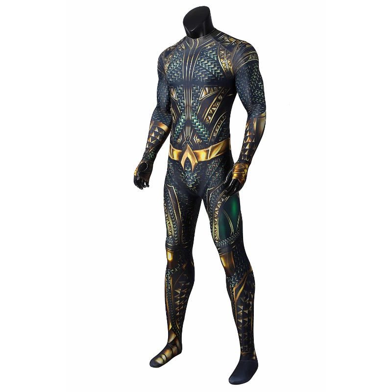 Aquaman Cosplay Costume Jumpsuit Halloween Carnival Suit for Men - Coscosmos