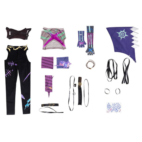 Arcane Jinx Cosplay Costume - Double City Battle 2 Jinx Outfit - Coscosmos