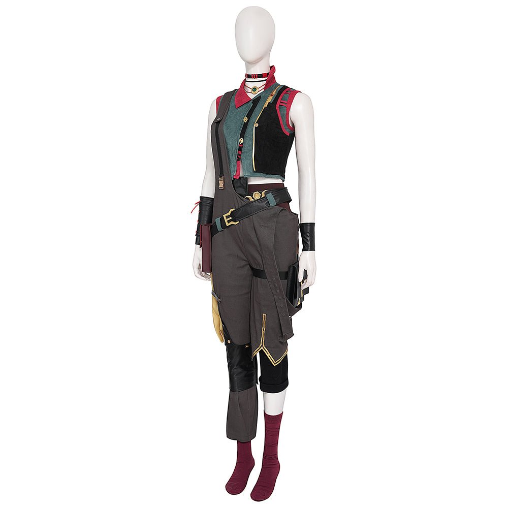 Arcane Jinx Cosplay Costume - Double City War 2 Explosive Vest Style - Coscosmos