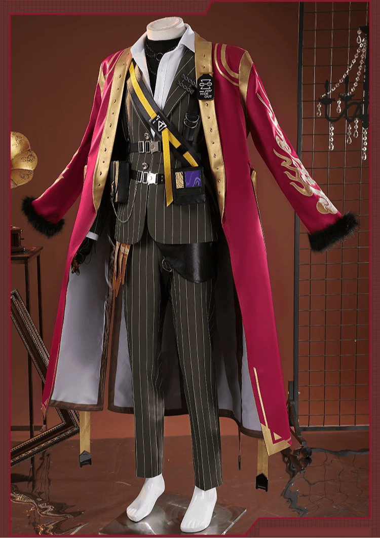 Arknights Belone Cosplay Costume, Male Full Character Outfit - Coscosmos