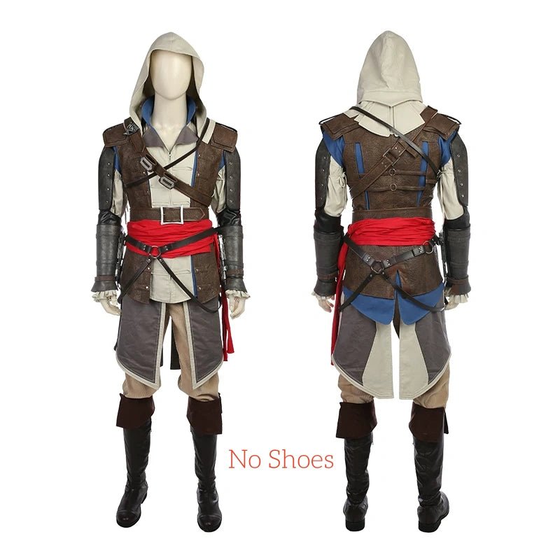 Assassin's Creed 4 Black Flag (Upgraded Version) Edward Kenway Cosplay Costume - Coscosmos