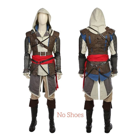 Assassin's Creed 4 Black Flag (Upgraded Version) Edward Kenway Cosplay Costume - Coscosmos