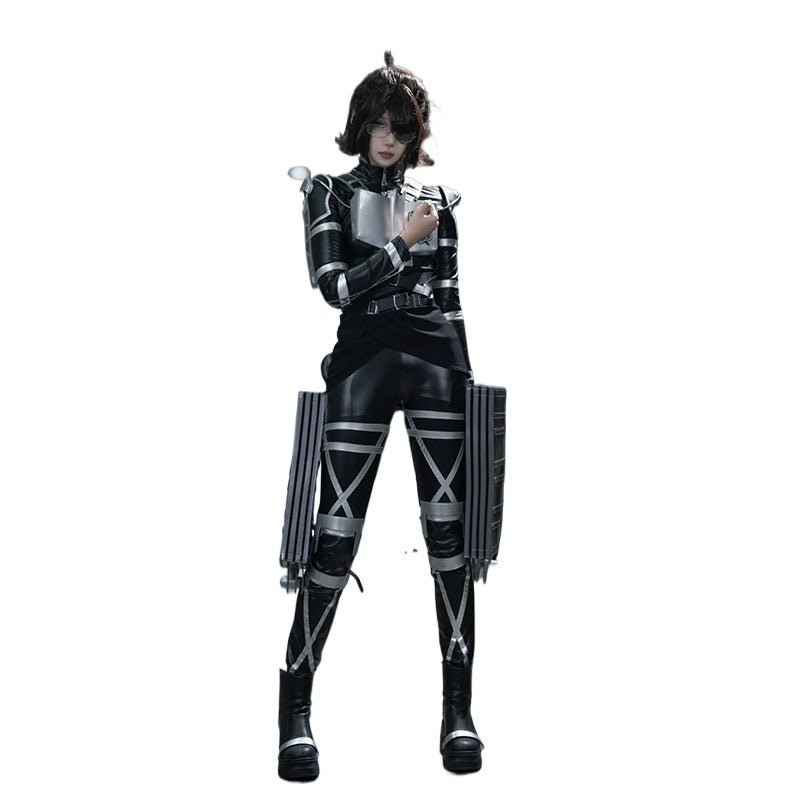 Attack on Titan Final Season Survey Corps Cosplay Costume Leather Set - Coscosmos