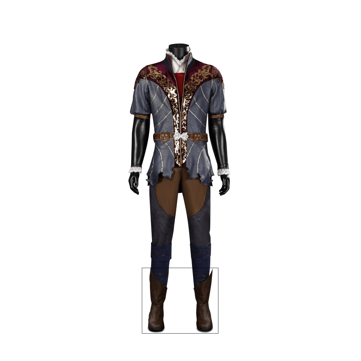 Authentic Baldur's Gate 3 Astarion Cosplay Costume for Men, Medieval Game Outfit - Coscosmos