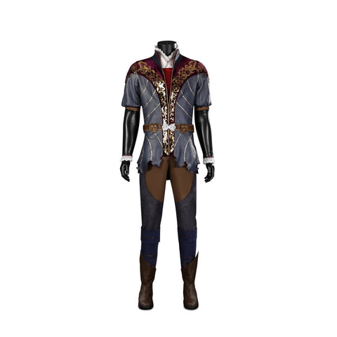 Authentic Baldur's Gate 3 Astarion Cosplay Costume for Men, Medieval Game Outfit - Coscosmos