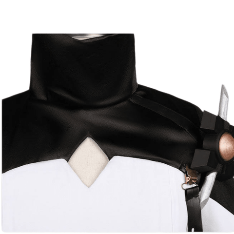 Authentic cosplay costume featuring Theresa the Sarkaz Queen's iconic design from the popular game Arknights. - Coscosmos