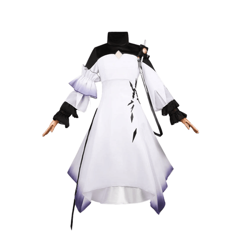 Authentic cosplay costume featuring Theresa the Sarkaz Queen's iconic design from the popular game Arknights. - Coscosmos