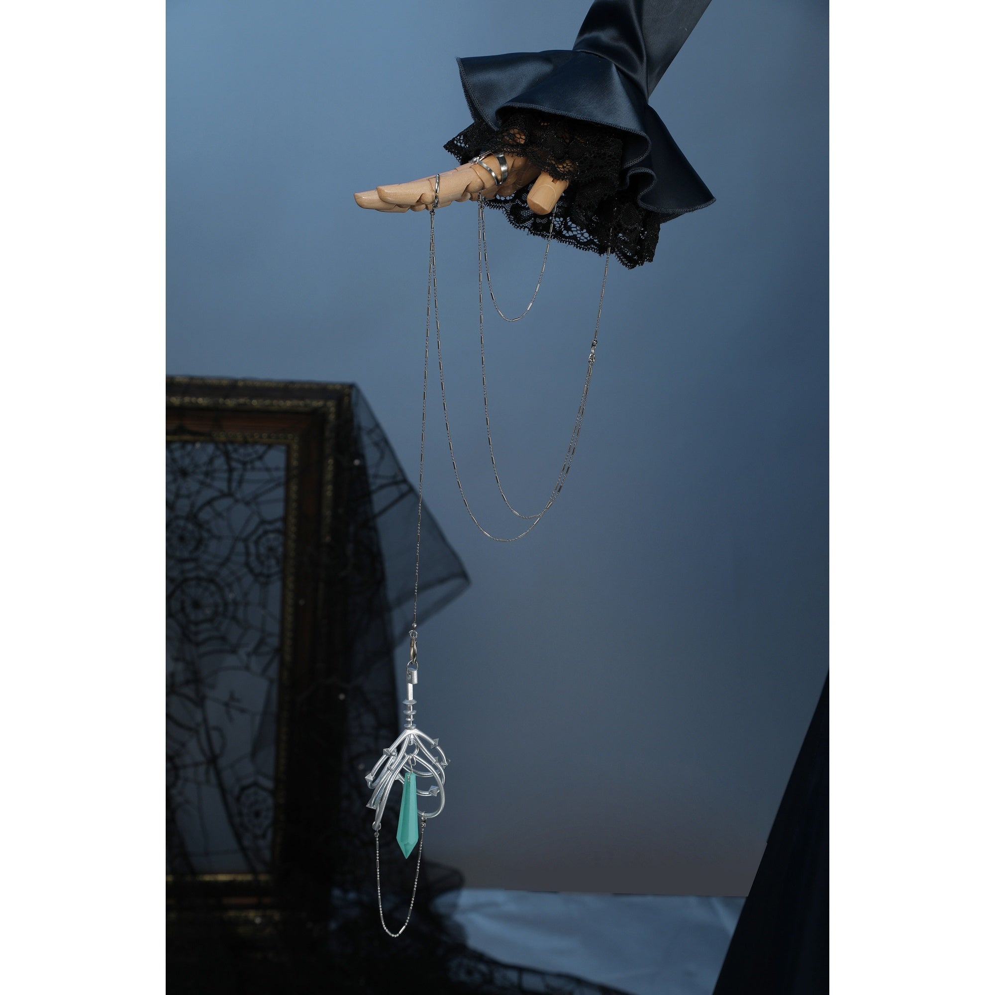 Authentic cosplay costume of Jelena, the meticulous butler sinner with metal - manipulating abilities from the game Path to Nowhere. - Coscosmos