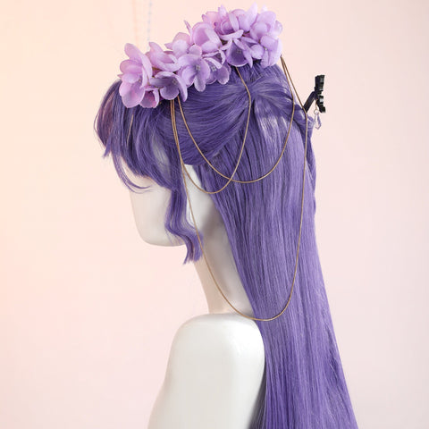 Authentic cosplay costume of Yingying, the enchanting millennium wisteria spirit sinner from the popular game Path to Nowhere. - Coscosmos