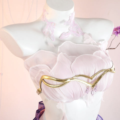 Authentic cosplay costume of Yingying, the enchanting millennium wisteria spirit sinner from the popular game Path to Nowhere. - Coscosmos