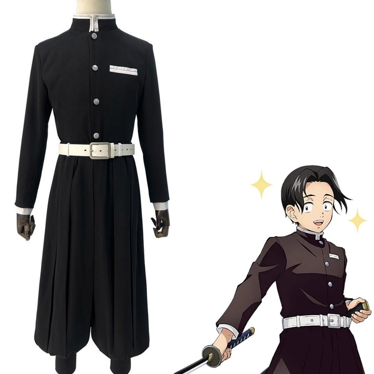 Authentic Demon Slayer Corps Uniform Cosplay Costume - High Quality Anime Outfit - Coscosmos