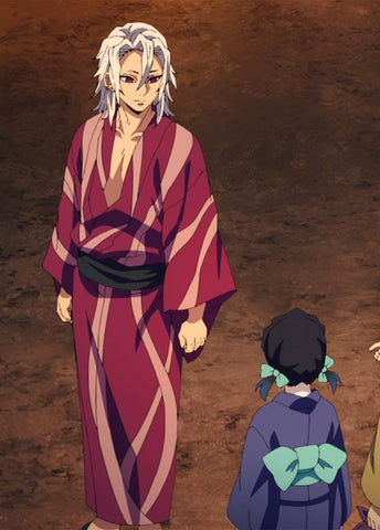Authentic Demon Slayer Corps Uniform Cosplay Costume of Sanemi Shinazugawa - Coscosmos