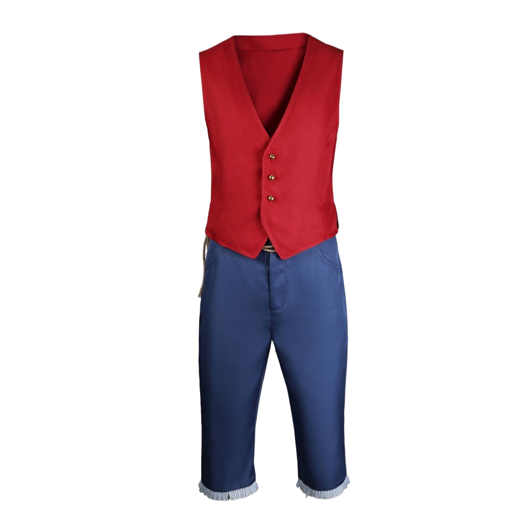 Authentic One Piece Monkey D. Luffy Cosplay Costume for Anime Fans - Coscosmos