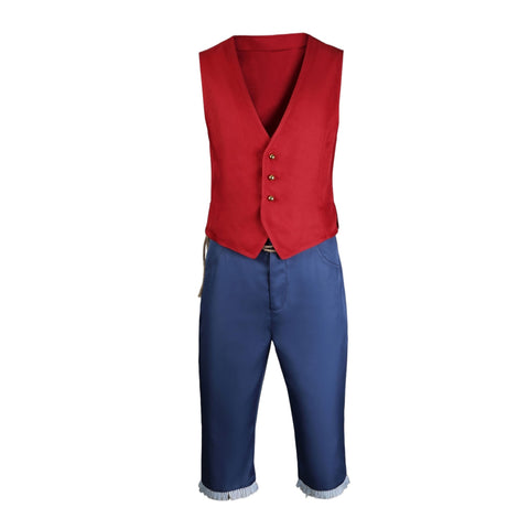 Authentic One Piece Monkey D. Luffy Cosplay Costume for Anime Fans - Coscosmos