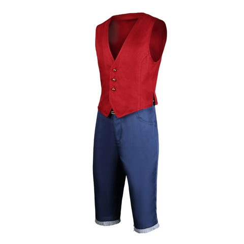 Authentic One Piece Monkey D. Luffy Cosplay Costume for Anime Fans - Coscosmos