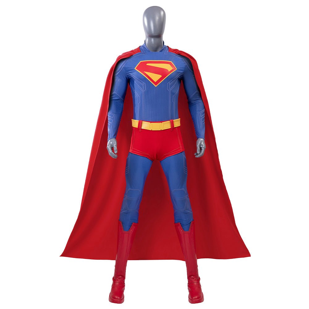 Authentic Superman Costume - Clark Kent Full - Body Suit for Halloween Cosplay - Coscosmos