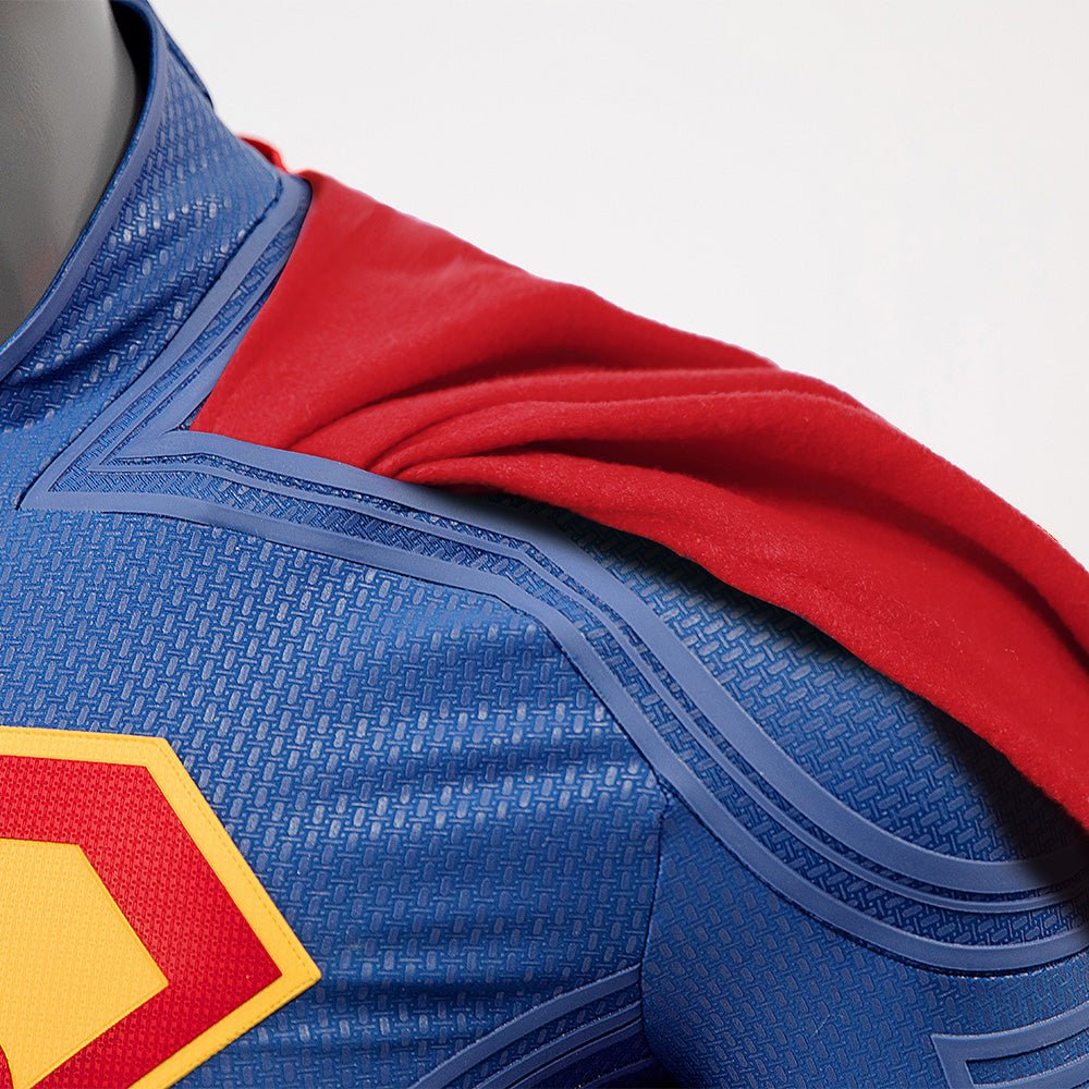 Authentic Superman Costume - Clark Kent Full - Body Suit for Halloween Cosplay - Coscosmos