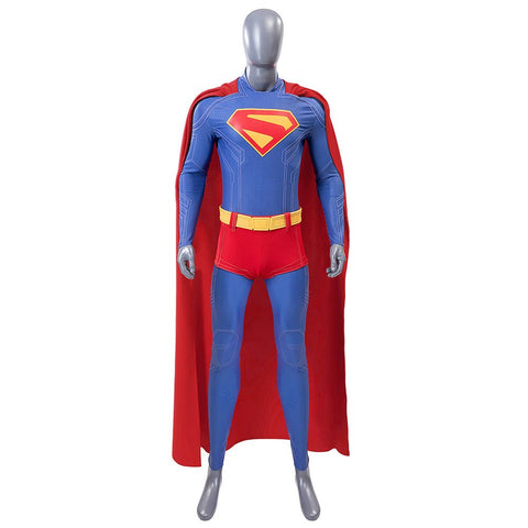 Authentic Superman Costume - Clark Kent Full - Body Suit for Halloween Cosplay - Coscosmos